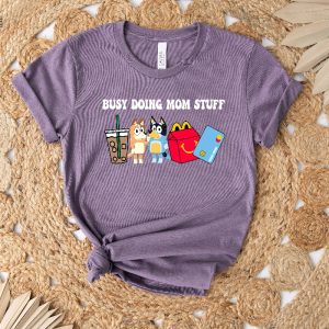 Busy Doing Mom Stuff Shirt Funny Mom Shirt Blu Christmas Shirt Mama Shirt Funny Dog Shirt Mom Crewneck Shirt Gift For Her Unique revetee 3