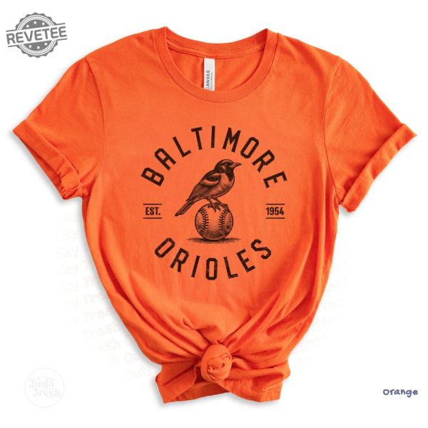 Baltimore Orioles Shirt Vintage Style Baltimore Orioles Bird Shirt Orioles Gameday Graphic Shirt Baltimore Baseball Game Day Fan Shirt Unique revetee 3