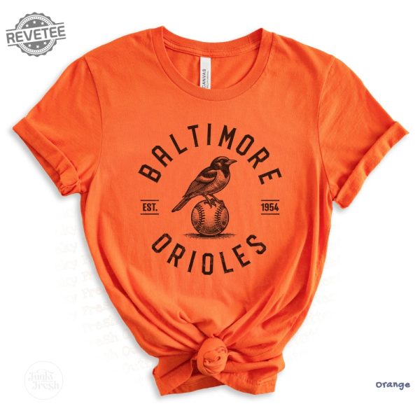 Baltimore Orioles Shirt Vintage Style Baltimore Orioles Bird Shirt Orioles Gameday Graphic Shirt Baltimore Baseball Game Day Fan Shirt Unique revetee 3