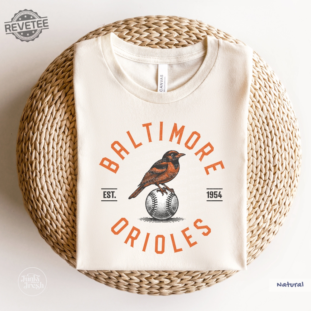 Baltimore Orioles Shirt, Vintage Style Baltimore Orioles Bird Shirt, Orioles Gameday Graphic Shirt, Baltimore Baseball Game Day Fan Shirt Unique