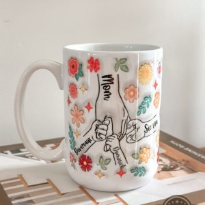 personalized moms hand holding mug 11oz 15oz empowering mothers day gift