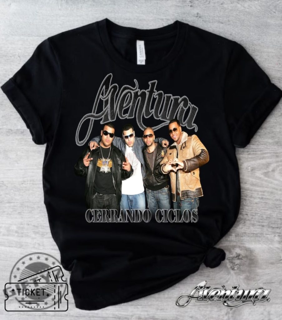 2024 Aventura Tour Shirt Cerrando Ciclos Tshirt Romeo Santos Aventura Concert Group Shirt giftyzy 1