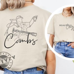 Luke Combs Beautiful Crazy Shirt Country Music Western Cowboy Concert Shirt giftyzy 3