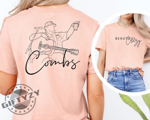 Luke Combs Beautiful Crazy Shirt Country Music Western Cowboy Concert Shirt giftyzy 4