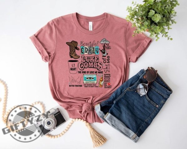 Combs Country Music Shirt Western Sweatshirt Cowboy Combs Tshirt Luke Combs Fan Cowgirl Hoodie Music Concert Shirt giftyzy 1