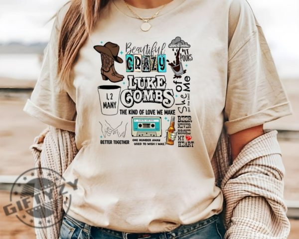 Combs Country Music Shirt Western Sweatshirt Cowboy Combs Tshirt Luke Combs Fan Cowgirl Hoodie Music Concert Shirt giftyzy 3