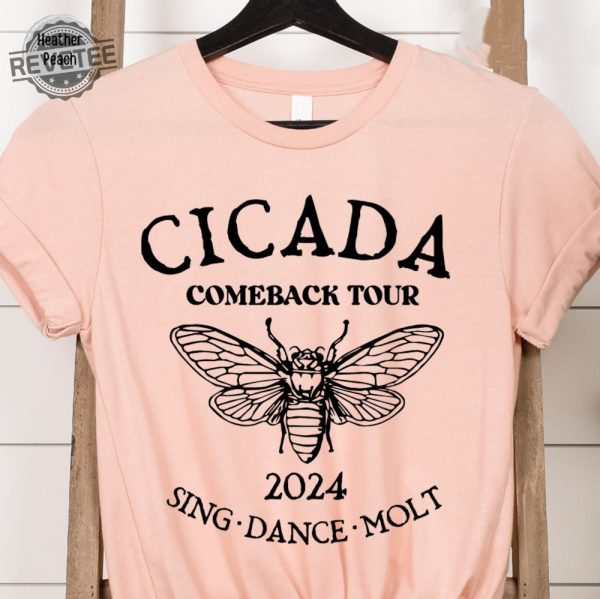 Cicada Shirt 2024 Cicada Reunion Tee Funny Cicada Concert T Shirt Bug Humor Goblincore Insect Tee Shirts Nature Lover Gift Unique revetee 1