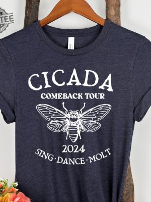 Cicada Shirt 2024 Cicada Reunion Tee Funny Cicada Concert T Shirt Bug Humor Goblincore Insect Tee Shirts Nature Lover Gift Unique revetee 2