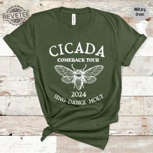 Cicada Shirt 2024 Cicada Reunion Tee Funny Cicada Concert T Shirt Bug Humor Goblincore Insect Tee Shirts Nature Lover Gift Unique revetee 4