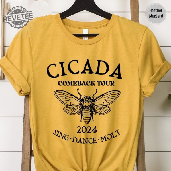 Cicada Shirt 2024 Cicada Reunion Tee Funny Cicada Concert T Shirt Bug Humor Goblincore Insect Tee Shirts Nature Lover Gift Unique revetee 5