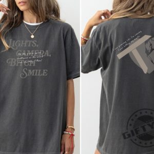 Lights Camera Btch Smile The Tortured Poets Department Shirt giftyzy 5
