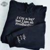 I Can Do It With A Broken Heart Embroidered Sweatshirt Tortured Poets I Cry A Lot But I Am So Productive Unique revetee 1