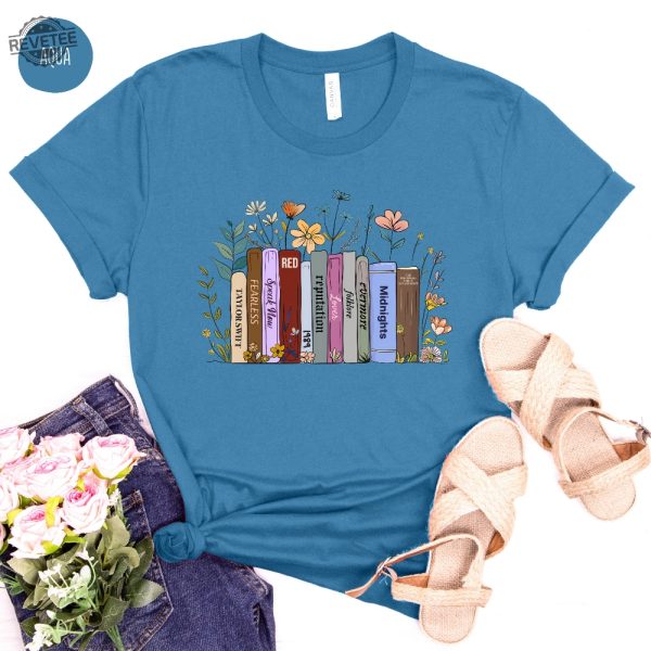 Swiftie Shirt Taylor Eras Shirt Taylor Swift Albums As Books Swiftie Tee Shirt For Swiftie Taylor Swift Merch Unisex Cotton Tee Unique revetee 1