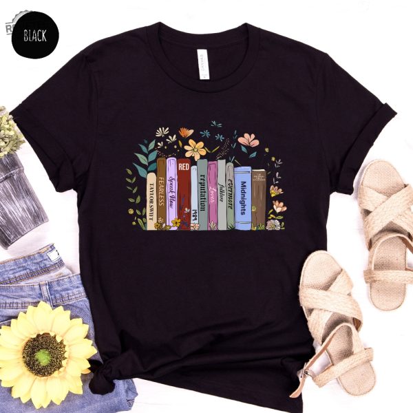 Swiftie Shirt Taylor Eras Shirt Taylor Swift Albums As Books Swiftie Tee Shirt For Swiftie Taylor Swift Merch Unisex Cotton Tee Unique revetee 2