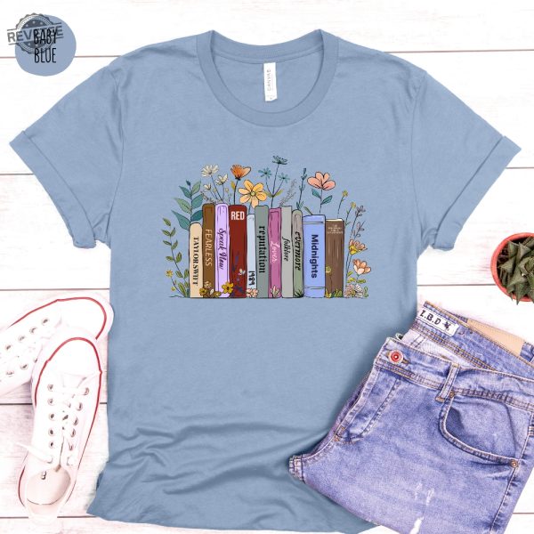 Swiftie Shirt Taylor Eras Shirt Taylor Swift Albums As Books Swiftie Tee Shirt For Swiftie Taylor Swift Merch Unisex Cotton Tee Unique revetee 3