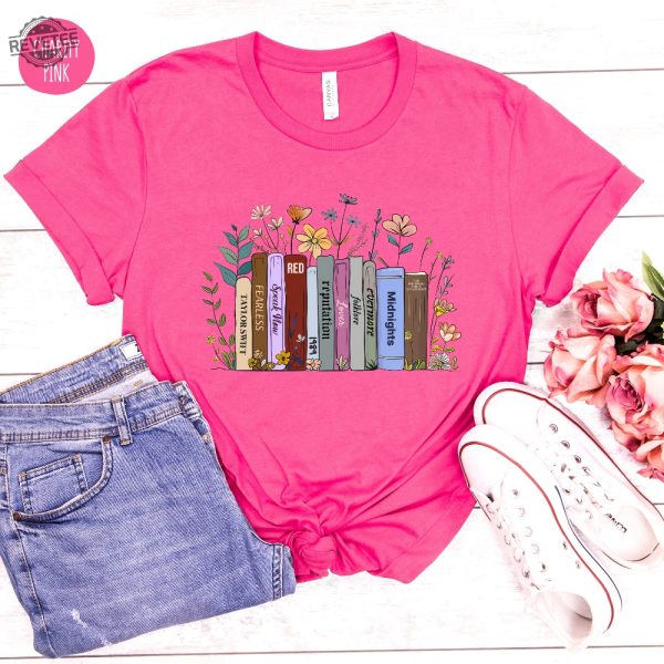 Swiftie Shirt Taylor Eras Shirt Taylor Swift Albums As Books Swiftie Tee Shirt For Swiftie Taylor Swift Merch Unisex Cotton Tee Unique revetee 6