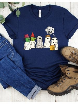 I Got A Rock Halloween Custom Meme Shirt Funny Ghost T Shirt Spooky Shirt Unique revetee 4