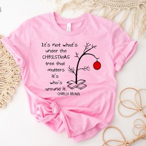 Its Not Whats Under The Tree That Matters Christmas Sweatshirt Charlie Brown Christmas Tree Tee Women Sweatshirt Unique revetee 3