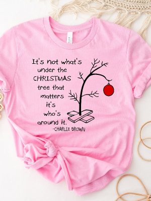 Its Not Whats Under The Tree That Matters Christmas Sweatshirt Charlie Brown Christmas Tree Tee Women Sweatshirt Unique revetee 3