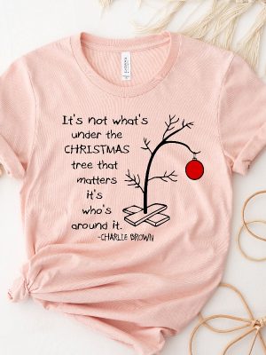 Its Not Whats Under The Tree That Matters Christmas Sweatshirt Charlie Brown Christmas Tree Tee Women Sweatshirt Unique revetee 4