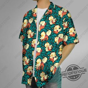 Growlithe Hawaiian Shirt Hisuian Growlithe Button Up Shirt Gift trendingnowe 3