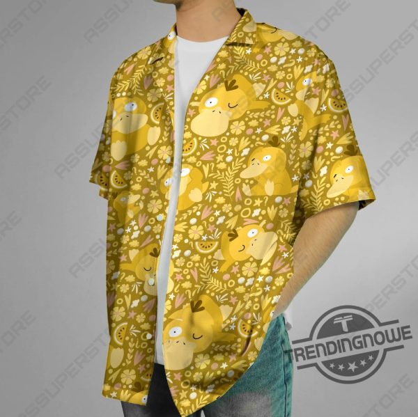Psyduck Hawaiian Shirt Psyduck Hawaiian Button Up Shirt Psyduck Hawaiian Psyduck Water Shirt Gift trendingnowe 3