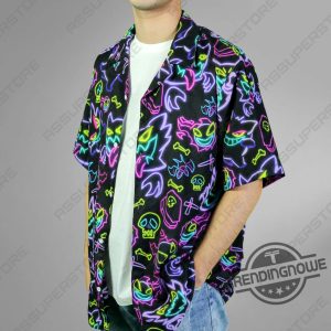 Adorable Gengar Hawaiian Shirt Adorable Gengar Hawaiian Button Up Shirt Apparel For Fans Of The Mischievous Ghost Shirt Gift trendingnowe 2