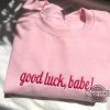 chappell roan good luck babe lyrics embroidered shirt stylish and trendy fashion top for women men laughinks 1