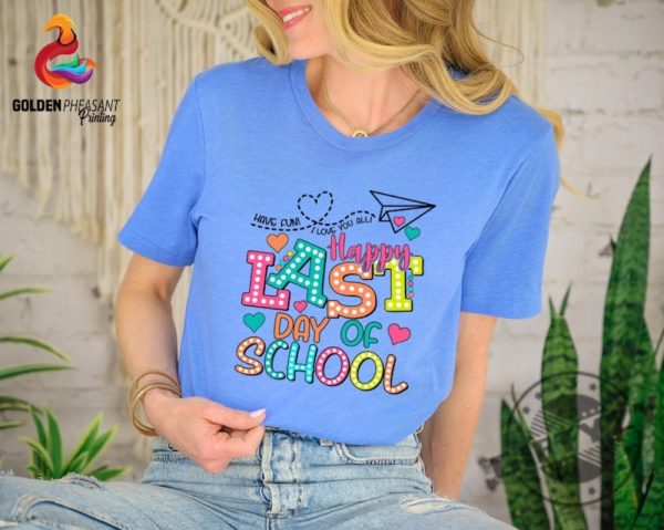 Happy Last Day Of School Shirt Summer Break Gift giftyzy 4