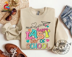 Happy Last Day Of School Shirt Summer Break Gift giftyzy 6