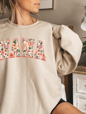 Floral Nana Sweatshirt And Hoodie Cute Nana Sweatshirt Mothers Day Gift Mommy Shirt New Mom Gift Unique revetee 2