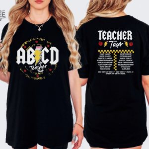 Teacher Shirt Abcd Teacher Tour Shirt Back To School Shirt End Of School Year Shirt Trendy T Shirt Kindergarten Teacher Shirt Unique revetee 3