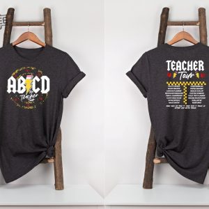 Teacher Shirt Abcd Teacher Tour Shirt Back To School Shirt End Of School Year Shirt Trendy T Shirt Kindergarten Teacher Shirt Unique revetee 5
