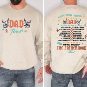 Dad Tour Shirt Gift For Dada Fatherhood Shirt Fathers Day Shirt Some Days I Rock It Shirt Unique revetee 4