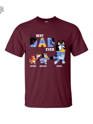 Maximum 4 Kids Best Dad Ever Bluey Shirt Bluey Bingo Family Tshirt Bluey Bandit Rad Dad Shirt Bluey Dad Bluey Family Shirt Unique revetee 3