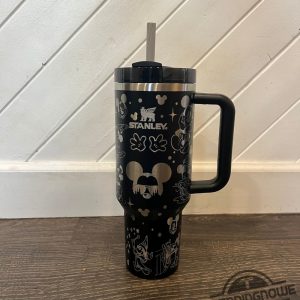 Mickey Mouse Stanley Cup Disney Mickey Mouse Stanley Tumbler Engraved 40Oz Stanley Tumbler Handle Lid Stainless Steel Tumbler trendingnowe 3