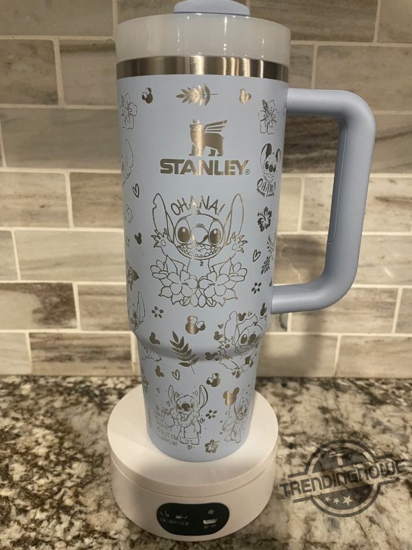 Stitch Stanley Cup Disney Mickey Mouse Stanley Tumbler Engraved 40Oz Stanley Tumbler Handle Lid Stainless Steel Tumbler trendingnowe 1