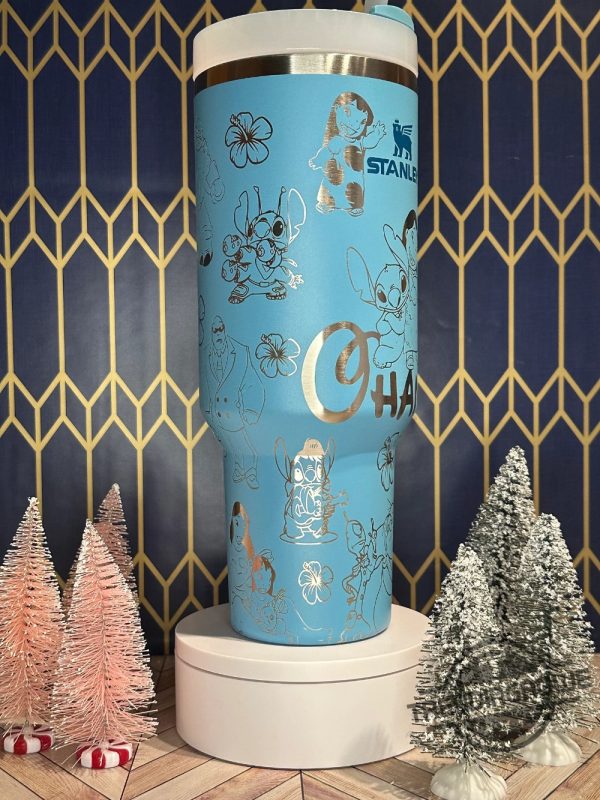 Lilo And Stitch Stanley Cup Disney Mickey Mouse Stanley Tumbler Engraved 40Oz Stanley Tumbler Handle Lid Stainless Steel Tumbler trendingnowe 2