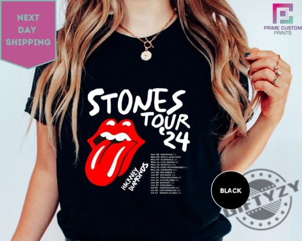 The Rolling Stones Hackney Diamonds Tour 2024 Schedule List Shirt giftyzy 1