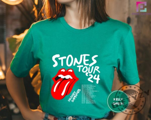 The Rolling Stones Hackney Diamonds Tour 2024 Schedule List Shirt giftyzy 3