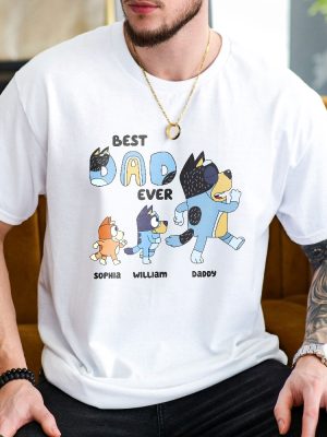 Best Dad Ever Shirt Blue Dog Family Shirt Blue Dog Fathers Day Shirt Cool Dad Club Shirt Dad Birthday Gift Blue Dog Matching Shirt revetee 2