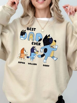 Best Dad Ever Shirt Blue Dog Family Shirt Blue Dog Fathers Day Shirt Cool Dad Club Shirt Dad Birthday Gift Blue Dog Matching Shirt revetee 3