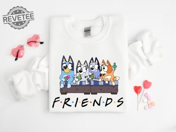 Bluey And Friends Shirt Disney Vacation Shirt Bluey Friends Shirt Friends Of Bluey Tee Disney Shirt For Kids Bluey Family Birthday Tee revetee 3