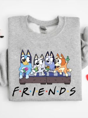 Bluey And Friends Shirt Disney Vacation Shirt Bluey Friends Shirt Friends Of Bluey Tee Disney Shirt For Kids Bluey Family Birthday Tee revetee 4