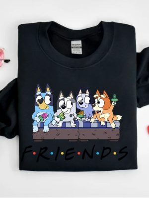 Bluey And Friends Shirt Disney Vacation Shirt Bluey Friends Shirt Friends Of Bluey Tee Disney Shirt For Kids Bluey Family Birthday Tee revetee 5