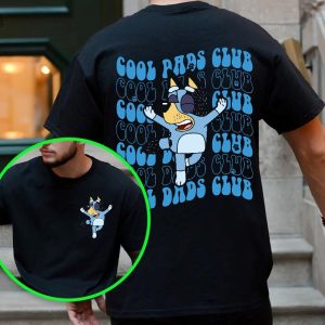 Cool Dad Bluey Shirt Bluey Fathers Day Sweatshirt Bandit Cool Dad Club T Shirt Dad Birthday Gift Bluey Rad Dad Club Shirt revetee 2