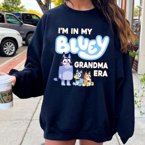 In My Blue Granny Era Shirt Retro Blue And Bingo Here Come The Grannies T Shirt Blue Heeler Family Matching Shirt Bluey Mothers Day Gift revetee 2