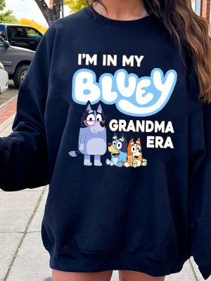 In My Blue Granny Era Shirt Retro Blue And Bingo Here Come The Grannies T Shirt Blue Heeler Family Matching Shirt Bluey Mothers Day Gift revetee 2