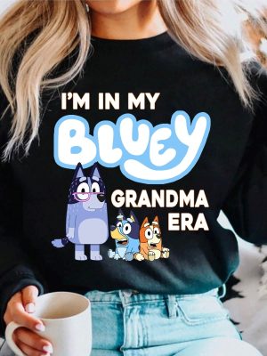 In My Blue Granny Era Shirt Retro Blue And Bingo Here Come The Grannies T Shirt Blue Heeler Family Matching Shirt Bluey Mothers Day Gift revetee 3