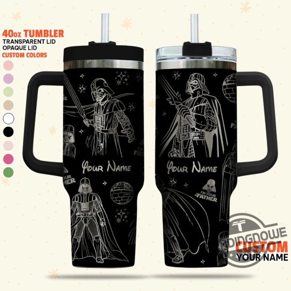 Darth Vader Stanley Cup Star Wars Stanley Cup Galaxy Battle Tumbler The Dark Side Engraved Stanley Tumbler 40Oz Gift For Fan trendingnowe 1